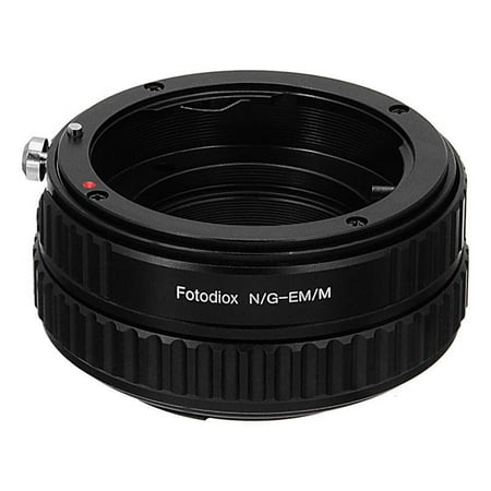 Nikon Focusing Screen Type Fotodiox Pro Lens Mount Adapter - Nikon F Mount G-Type D/SLR Lens to Canon EOS M (EF-M Mount) Mirrorless Camera Body with Macro Focusing Helicoid ()