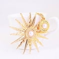 thumbnail image 1 of Car Sun Keychain, Sun Keychain Gold Artificial Pearl Zinc Alloy  for Purse, 1 of 7