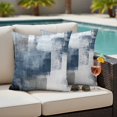 thumbnail image 2 of Outdoor Pillow Cover Ombre Blue White Oil Painting Set of 2 Waterproof Throw Pillowcases Abstract Art Decorative Patio Furniture Pillows for Couch Garden Indoor & Outdoor Use, 2 of 9