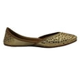 thumbnail image 3 of Gold Punjabi Jutti For Women Wedding Jutti Flat Mojari online Jutti Bridal Jutti US 10 / EURO 42, 3 of 5