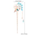 thumbnail image 3 of CIMAXIC Retro Elegant Hairpin with Rhinestones for Decor Use Blue Color 6 Inches Long,6.06"X2.32"X0.39", 3 of 5