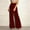 *Wine, variant on ClodeEU Women's High Waist Wide Leg Pants with Silver Thread,Elastic Waist Loose Casual Fashion Trousers Wine,Womens Plus S