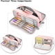 thumbnail image 2 of Estuche Escolar para Niños y Niñas, Estuche Escolar de Gran Capacidad con 3 Compartimentos, Estuche Escolar Organizador de Papelería para Bolígrafos, Neceser de Maquillaje para Hombres y Mujeres, Rosa JM, 2 of 5