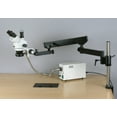 thumbnail image 3 of AmScope 3.5X-180X Fiber Ring Articulating Zoom Stereo Microscope + 5MP Digital Camera New, 3 of 4