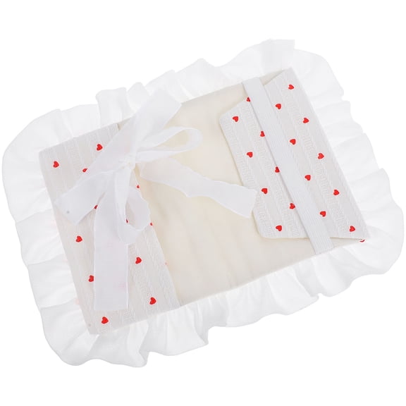 Raindrops Fabric Book Cover With Bowknot And Heart Reusable And Adjustable Book Sleeve For Notebooks Journals And Planners Comfortable For Women