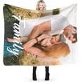 thumbnail image 5 of Customized Blanket with Photos & Text for Mom Dad Baby Family Friends Personalized Picture Blanket for Birthday Christmas for Women Sister Wife Grandma(10 Photos,50x60 Sherpa), 5 of 6