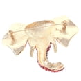thumbnail image 2 of Large Crystal Elephant Brooch, 2 of 2