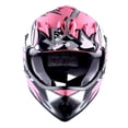 thumbnail image 4 of Casco de motocross 1Storm Matt Star Pink Youth con gafas y guantes, 4 of 9