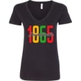 thumbnail image 3 of Inktastic 1865 Juneteenth Women's V-Neck T-Shirt, 3 of 5