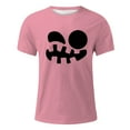 thumbnail image 4 of VBARHMQRT Volleyball Shirt Men's Print Theme T Shirt Printed Solid Color Short Sleeve Top Pink, 4 of 4