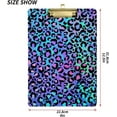thumbnail image 3 of FMSHPON Fashion Colorful Leopard Print Clipboard Hardboard Wood Nursing Clip Board and Pull for Standard A4 Letter 13x9 inches, 3 of 7