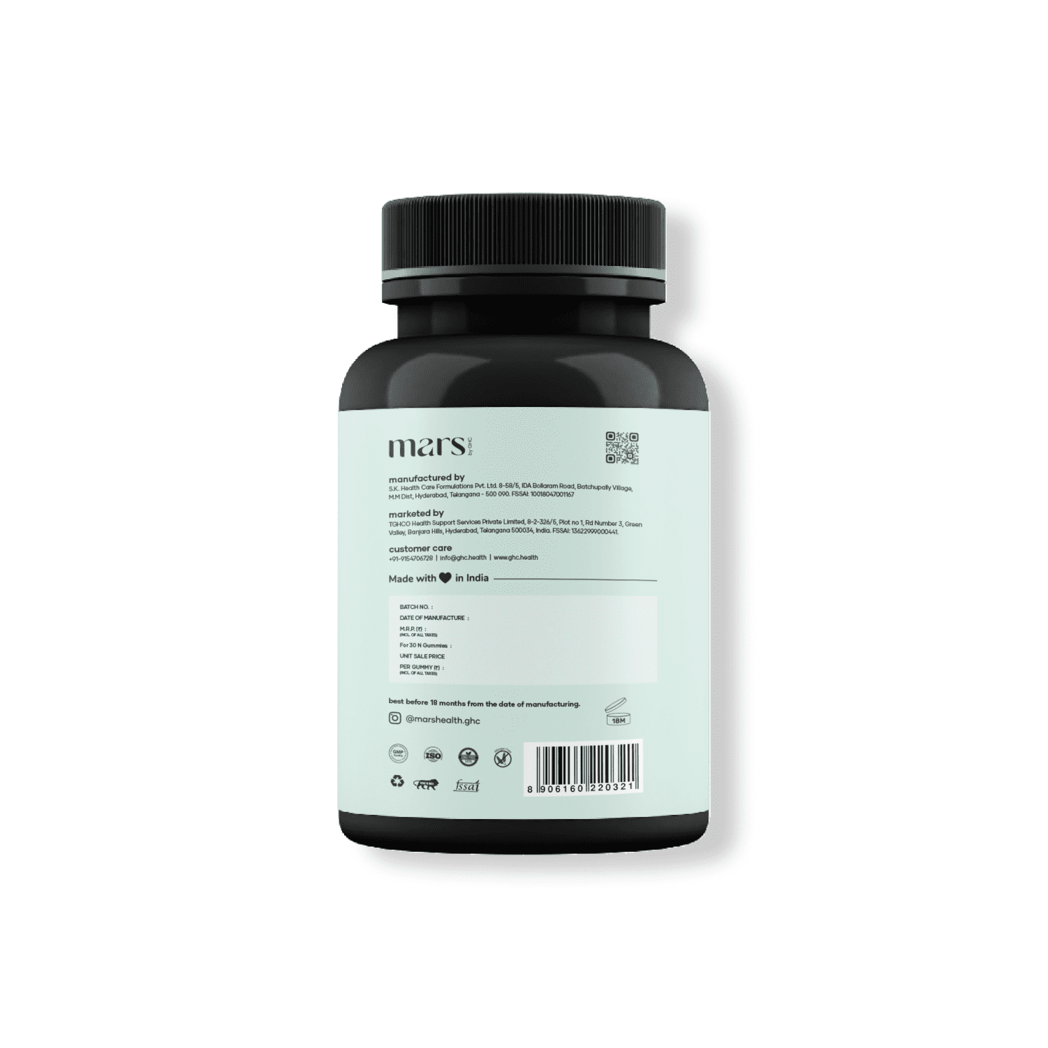 mars by GHC Biotin Gummies - Promote Strong, Healthy Hair (60 Gummies)