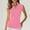 Pink, variant on Womens Summer Athletic Sports Tank Top Breathable Mesh Lapel Neck Zipper Baseball T-shirt Fashion Clothes 2024