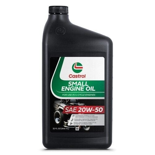Castrol SAE 20W50 Small Engine Oil For 4-Cycle Air Cooled Engines  1 Quart