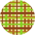 thumbnail image 1 of Ahgly Company Indoor Square Patterned GreenYellow Green Area Rugs, 3' Square, 1 of 6