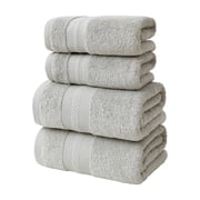 YIMWNYI Cotton Bath Towels Set, Soft Absorbent Towel Set, 4 Pcs for Spa, Beach, Home Use, Durable and Quick Drying, Ideal for Gift and Everyday Essentials, Plush and Comfortable Bathroom Towels