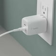 thumbnail image 2 of Belkin BoostCharge Pro Wall Charger Dual USB-C GaN with PPS 65W White, 2 of 8