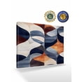 thumbnail image 2 of Navy Blue Burnt Orange Wall Art for Living Room,Canvas Picture Wall Decor for Bathroom Bedroom,Retro Geometric Abstract Painting Artwork for Office Kitchen Hallway Dining Room Home Decor 20"x24", 2 of 8