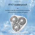 thumbnail image 4 of Triple Head Razor Electric Men's Mini Razor Full Body Wash Portable Rechargeable Beard Razor, 4 of 5