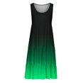 thumbnail image 4 of Women's Plus Size Summer Dresses Casual Fashion Holiday Summer Solid Color Sleeveless Party Beach Dress on Clearance, 4 of 5