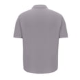 thumbnail image 4 of Chemises pour Hommes Manches Courtes Hommes Décontracté Uni Coupe Ajustée Col Rabattu Bouton Chemise d'Affaires à Manches Courtes Chemises en Lin pour Hommes Manches Courtes Chemises pour Hommes Manches Courtes Décontracté, 4 of 10