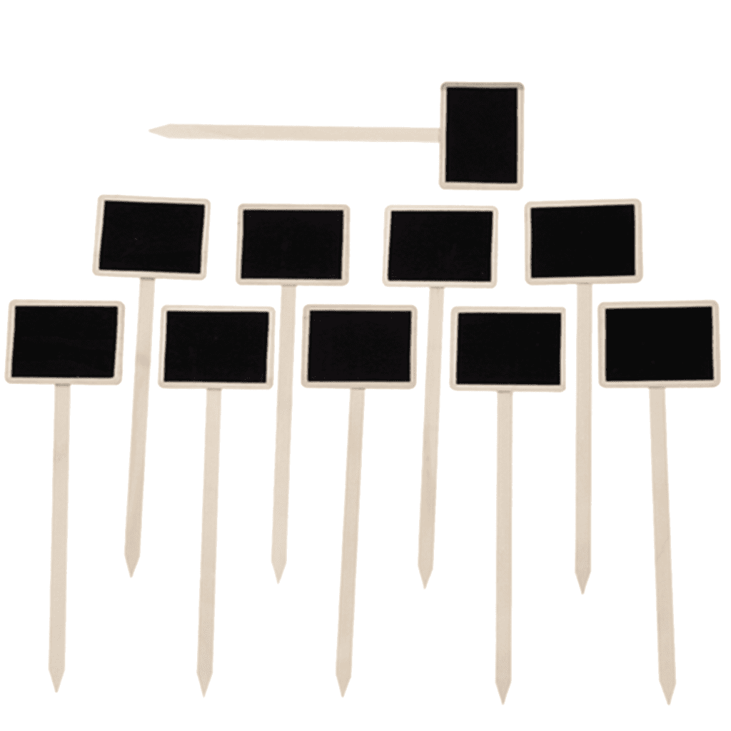 Electronicheart 20pcs Plant Wooden Labels Home Garden Flower Herb Plant