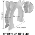 thumbnail image 3 of FIXDONO Cat Door for Interior Door, 8.46" x 7.87" Interior Cat Door Pet Door for Cats, White, 3 of 10