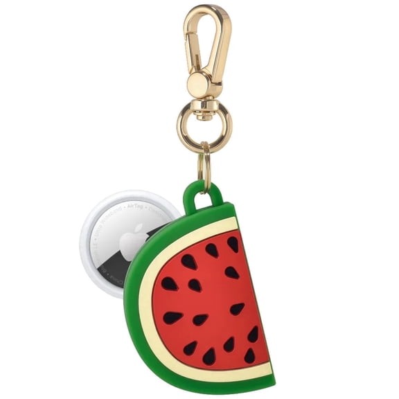 Posh Tech Watermelon Novelty Fruit Silicone Bag Charm for AirTag