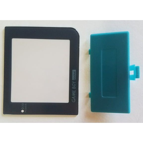 Teal Blue Nintendo Game Boy Pocket Replacement Battery Cover Lid   Screen