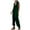 Green, variant on UHUYA Jumpsuits for Women Fashion Summer Solid Casual Sleeveless Suspender Long Jumpsuit Plus Size Pants Black XXL US:12