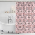 thumbnail image 3 of Vintage Flower Pattern Shower Curtain, Waterproof Shower Curtains for Bathroom, Spring Floral Leaves Plants Pink Washable Fabric Bathtub Curtain Set Bath Decor with 12 Hooks Stall 36"x72", 3 of 8