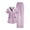 Pink-scrubs for women set, variant on Women's Scrubs Sets V Neck Top and Wide Leg Pants Housekeeping Cleaning Hotel Uniform Waitress Workwear Sets with Pockets