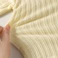 thumbnail image 6 of Gubotare Baby Cardigan Baby Girls Cotton Cardigan Long Sleeve Kid Button Sweater Girl Crew Neck Cardigans Uniform Sweater 12 18 Months (Light Yellow,12-18 Months), 6 of 8