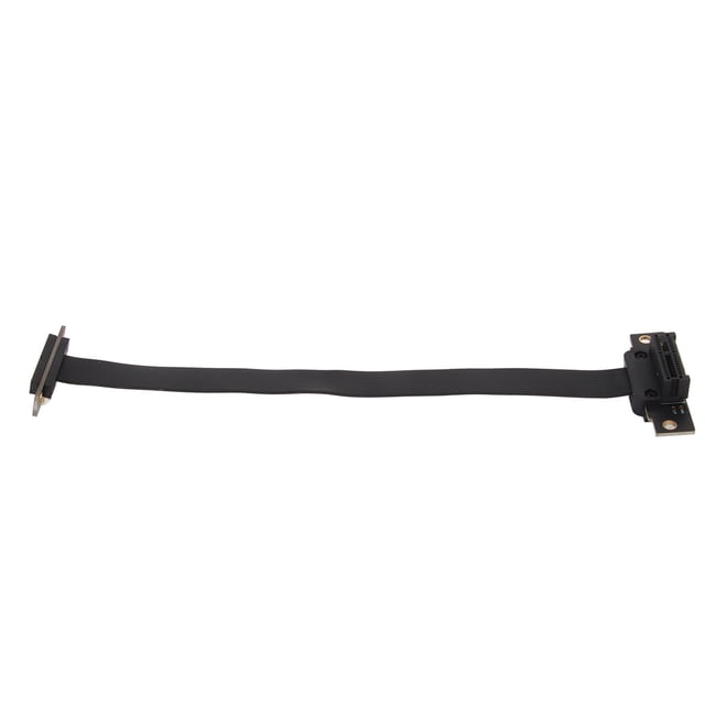 PCIE 3.0 Gen3.0 Extension Cable, High Speed 8Gbps PCIE 1X Extension Cable, Dual 90 Degree Right Angle PCIE Riser Card Ribbon Extender Cable