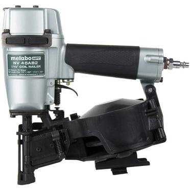 Metabo HPT Roofing Nailer, Pneumatic, Coil Roofing Nails from 7/8-Inch up to 1-3/4-Inch, 16 Degree Magazine NV45AB2