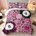 thumbnail image 2 of Erosebridal 8 Ball Twin Quilt Set Girly Twin Coverlet Set, Hot Pink 2-Piece 1 Bedspread and 1 Pillowcase, 2 of 7