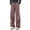 Red, variant on Mens Classic Plaid Pants Straight Leg Casual Trousers Pleated Front Relaxed Retro Black Pant