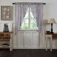thumbnail image 2 of VHC Brands Annie Buffalo Check Curtain Prairie Panels, Gray, 63x36x18, Set of 2, 2 of 8