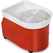 Pottery Forming Machine 25cm Ceramic Pottery Wheel with Adjustable Feet Lever Pedal 350W Art Craft