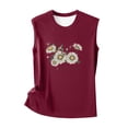 thumbnail image 4 of Tank Tops for Women Cute Daisy Graphic Loose Fit Crewneck Sleeveless Shirt Summer Casual Tanks, 4 of 4