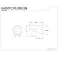 thumbnail image 2 of Kingston Brass BA2977C Governor Robe Hook, Polished Chrome, 2 of 2