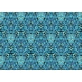 thumbnail image 1 of Ahgly Company Machine Washable Indoor Rectangle Transitional Blue Jay Blue Area Rugs, 2' x 4', 1 of 7