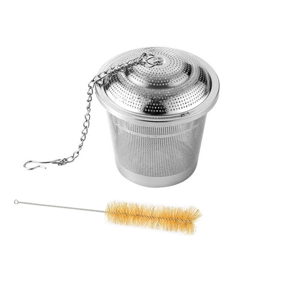 1.96" Stainless Steel Tea Strainer Infuser Tea ball, Small Holes Mesh Filter for Soup, Tea, Braised Meat, Loose Leaf Tea and Cooking