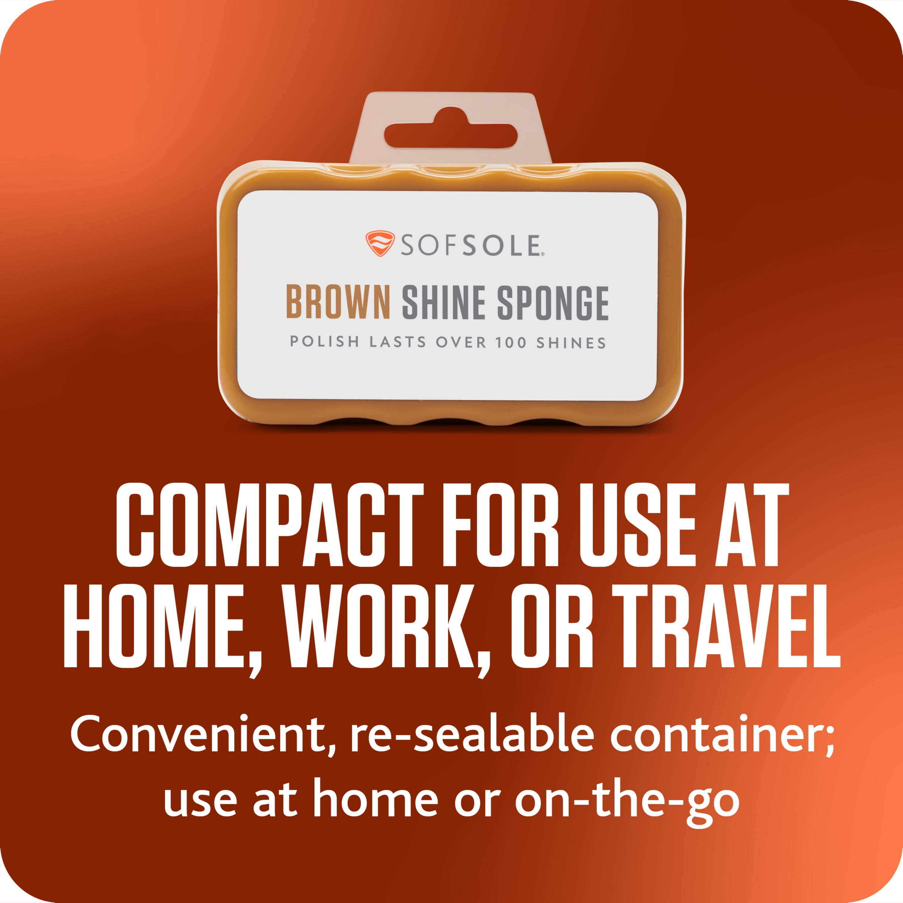 Sof Sole Brown Shoe Shine Sponge