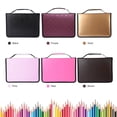 thumbnail image 5 of Tebru Foldable PU Leather Pencil Case, Multicolor, 5 of 7