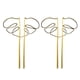 thumbnail image 1 of Injueey 2 pack/lote de soportes para plantas de patatas y tomates con columnas decorativas de jardín libres de óxido Jardín y Patio Oro, 1 of 6