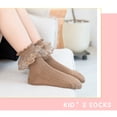thumbnail image 3 of Jxzom 1-15T Kids Toddler Baby Girls Ruffle Lace Socks Cute Knit Mesh Patchwork Princess Dress Socks, 3 of 8