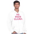 thumbnail image 5 of No Problama Llama Alpaca Cute Funny Zip Up Hoodie Men's Women's Brisco Brands X, 5 of 6