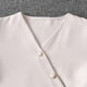 thumbnail image 3 of Conjunto de dos piezas de ropa exterior irregular con parte delantera inclinada de color liso para niños de Zhongda: conjunto de top y camisa de cuello redondo de manga larga y pantalones de poliéster, 3 of 8
