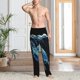 thumbnail image 2 of Fotbe Ocean Turtle Pantalones de Pijama para Hombre, Pantalones de Dormir, Pantalones de Casa con Cintura Ajustable y Bolsillos-Small, 2 of 6